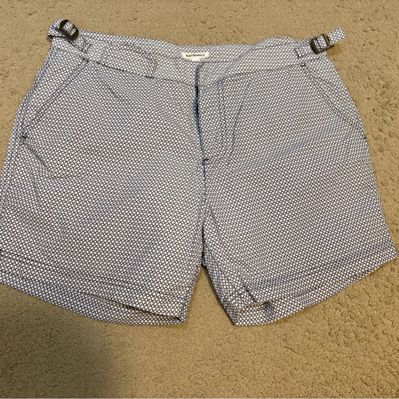 Suitsupply Other - Suitsupply Blue Patterned Men Shorts